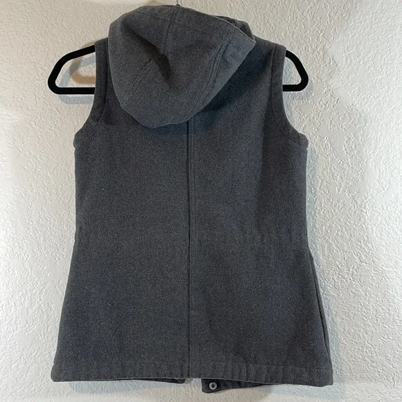 BURTON Women's Gray Dryride Thermex Dunmore Hooded Zip-Up Vest Front Pockets XS - Picture 5 of 10